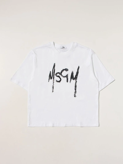Msgm T-shirt  Kids Kids In White