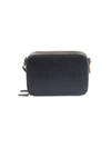 Royce New York Monogrammed Leather Crossbody Bag In Black