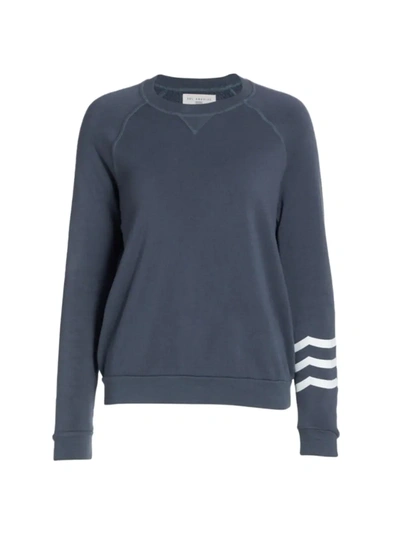 Sol Angeles Essential Fleece Pullover In Indigo