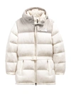 The North Face Nuptse® Belted Water Repellent 700 Fill Power Down Jacket In Lavender Fog