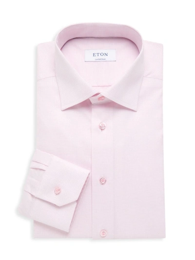 Eton Contemporary Fit Solid Signature Twill Shirt In Pink