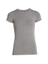 Majestic Classic Stretch T-shirt In Gris Chine