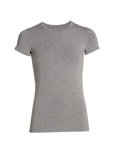 Majestic Classic Stretch T-shirt In Gris Chine