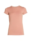 Majestic Classic Stretch T-shirt In Bois De Rose