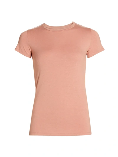 Majestic Classic Stretch T-shirt In Bois De Rose