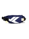 Lanvin Graphic-print Zipped Belt Bag In Navy
