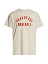Fear Of God Baseball Crewneck T-shirt In Cream Heather Red