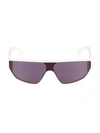 Celine Men's Mask Sunglasses, 150mm In Ivory Smoke