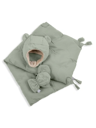 7am Baby's 3-piece Airy Cub Cold Weather Gift Set In Blue