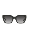 Valentino Square Gradient Sunglasses In Dark Grey Polar