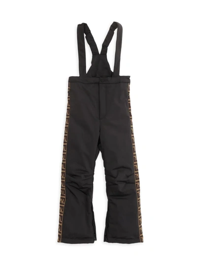 Fendi Kid's Ski Coveralls In Black