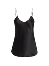 Nili Lotan Women's Isabella Silk Tank Top In Black