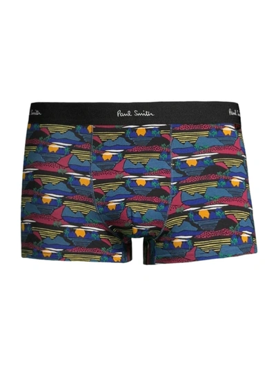 Paul Smith Printed Boxer Briefs In Black