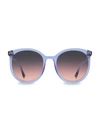 Isabel Marant 55mm Round Sunglasses In Blue