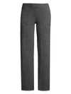 Misook Wide-leg Cashmere Pants In Charcoal