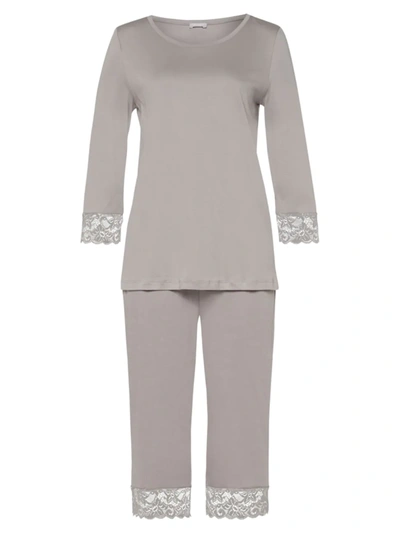 Hanro Two-piece Moments Pajama Set In Essential