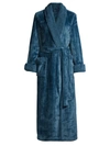 Natori Faux-shearling Sherpa Robe In Morning Teal