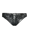 Kiki De Montparnasse Women's Coquette Floral Lace Briefs In Black