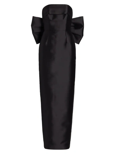 Alexia Mar A Magnolia Column Gown In Black