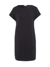 Hanro Natural Elegance Short-sleeve Nightgown In Caviar