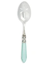 Vietri Aladdin Antique Aqua Slotted Serving Spoon