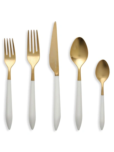 Vietri Ares Oro & Black 5-piece Flatware Set