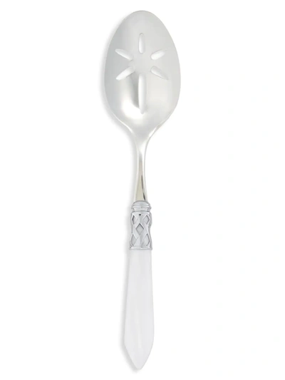 Vietri Aladdin Brilliant Aqua Slotted Serving Spoon