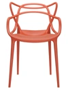 Kartell Masters Dining Chair, Set Of 2 In Rust