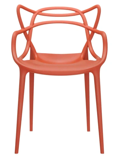 Kartell Masters Dining Chair, Set Of 2 In Rust