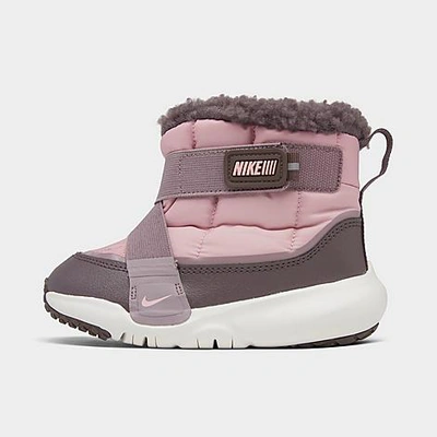 Nike Babies'  Girls' Toddler Flex Advance Winter Boots In Pink Glaze/violet Ore/light Violet Ore/pink Glaze