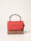 LANCEL BAG IN TRICOLOR GRAINED LEATHER,A09222 MCO POPPY RE 1TTU