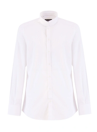 Dolce & Gabbana Button-fastening Cotton Shirt In White