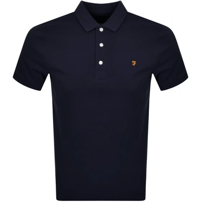 Farah Vintage Blanes Polo T Shirt Navy