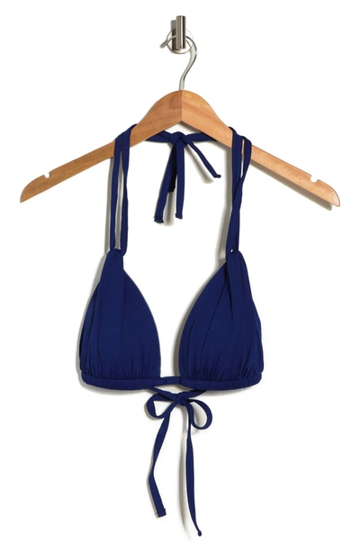 La Blanca Ig Halter Triangle Swim Bikini In Midnight