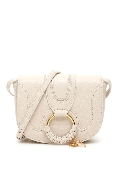 See By Chloé Hana Mini Leather Shoulder Bag In Beige