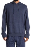 Unsimply Stitched Pajama Pullover Hoodie In Heather Navy