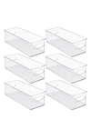 Sorbus Fridge Small 6pc Medium Bins In Clear