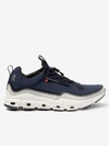On Cloudaway Faux Suede-trimmed Recycled Mesh Running Sneakers In Blue
