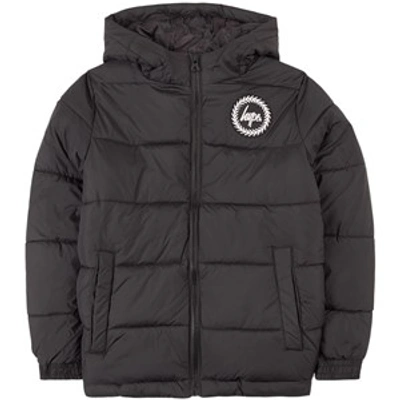 Padded Coat Girls Black Hype Coat Girls Black Hooded Coated Puffer