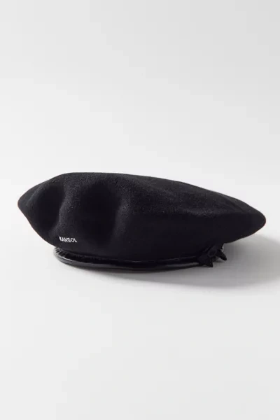 Kangol Monty Wool Beret In Black