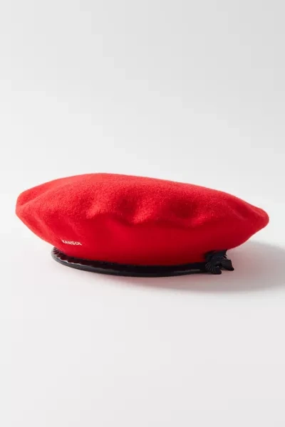 Kangol Monty Wool Beret In Red