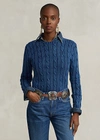 Polo Ralph Lauren Slim Fit Cable-knit Sweater In Cream