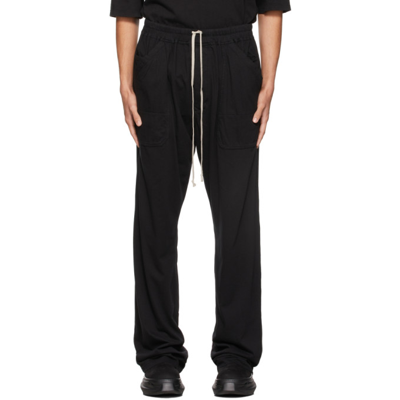 Rick Owens Drkshdw Black Mt Long Lounge Pants In 09 Black