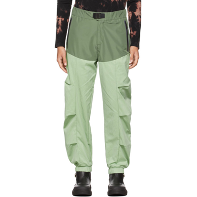 A. A. Spectrum Green Spliced Sport Lounge Pants In Leaf Green