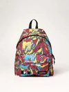 Mtv X Eastpak Padded Pak'r  Backpack In Canvas With Graphic Print In Orange