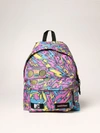 Mtv X Eastpak Padded Pak'r  Backpack In Canvas With Graphic Print In Pink