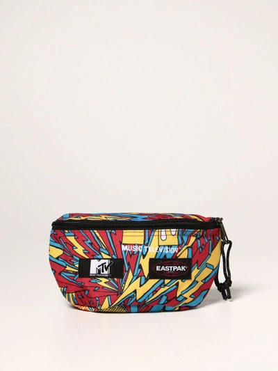 Mtv X Eastpak Springer  Belt Bag In Canvas With Graphic Print In Orange