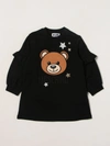 Moschino Baby Babies' Dress With Teddy In Black