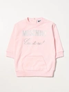 Moschino Baby Babies' Jumper Dress With Logo In Pink