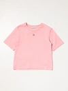 Dolce & Gabbana Kids' Cotton Tshirt With Logo In Pink